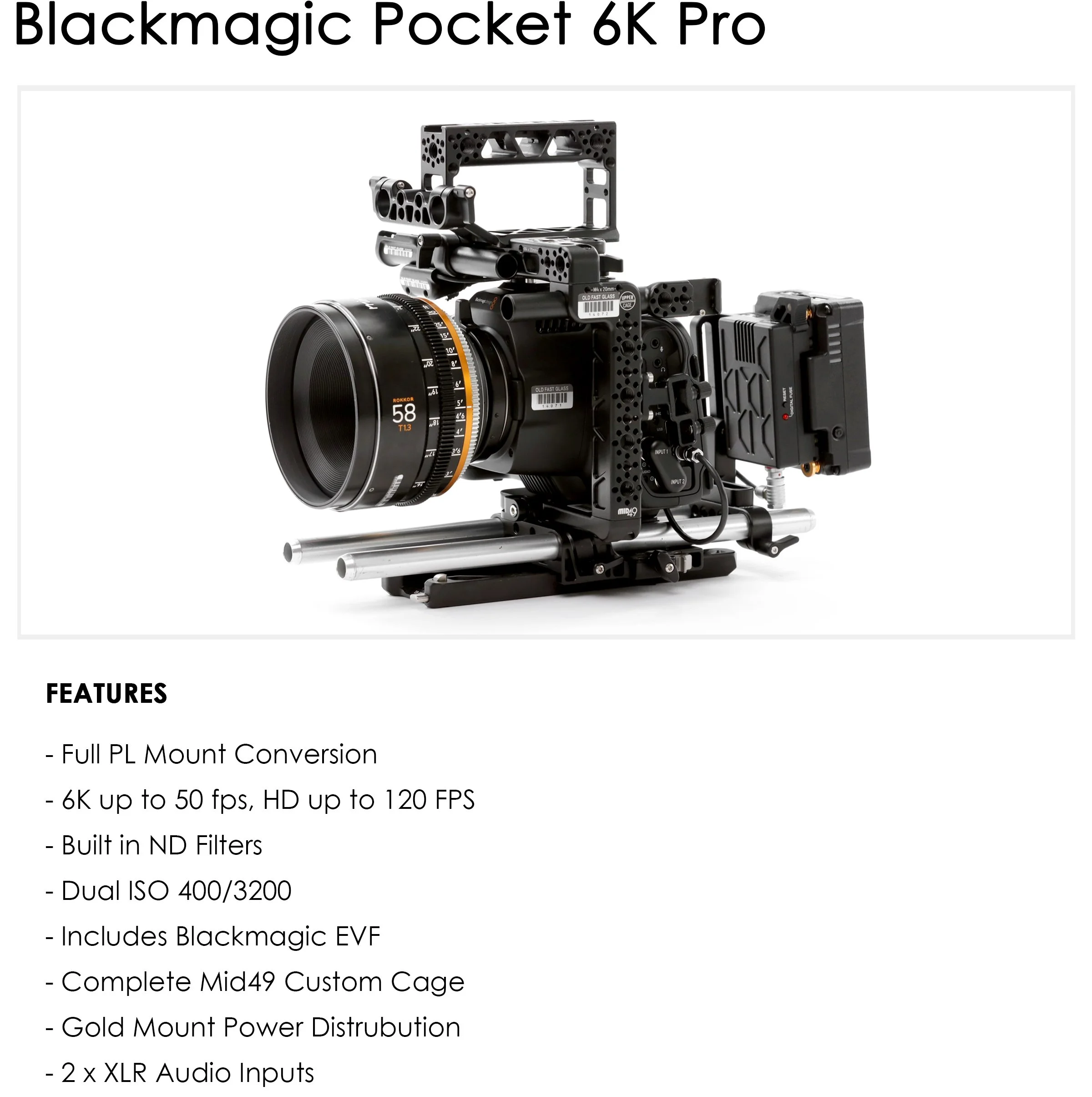 Blackmagic Pocket 6K Pro — OLD FAST GLASS